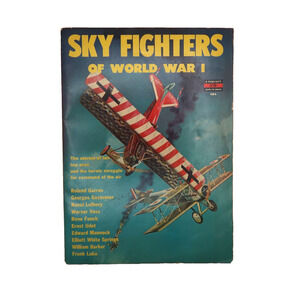 Sky Fighters of World War I Fawcett How-To Book 1961 Vintage Airplane Aviation